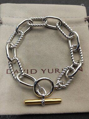 David Yurman 925 Silver Bracelets with Original Pouch